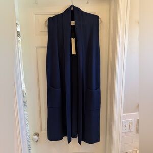 Pinch Navy Long Sweater Vest Sz small/medium